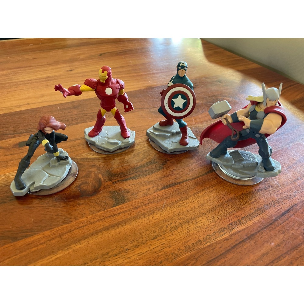 Disney‎ Infinity 2.0 Marvel Avengers Lot Captain America Iron Man Thor Widow